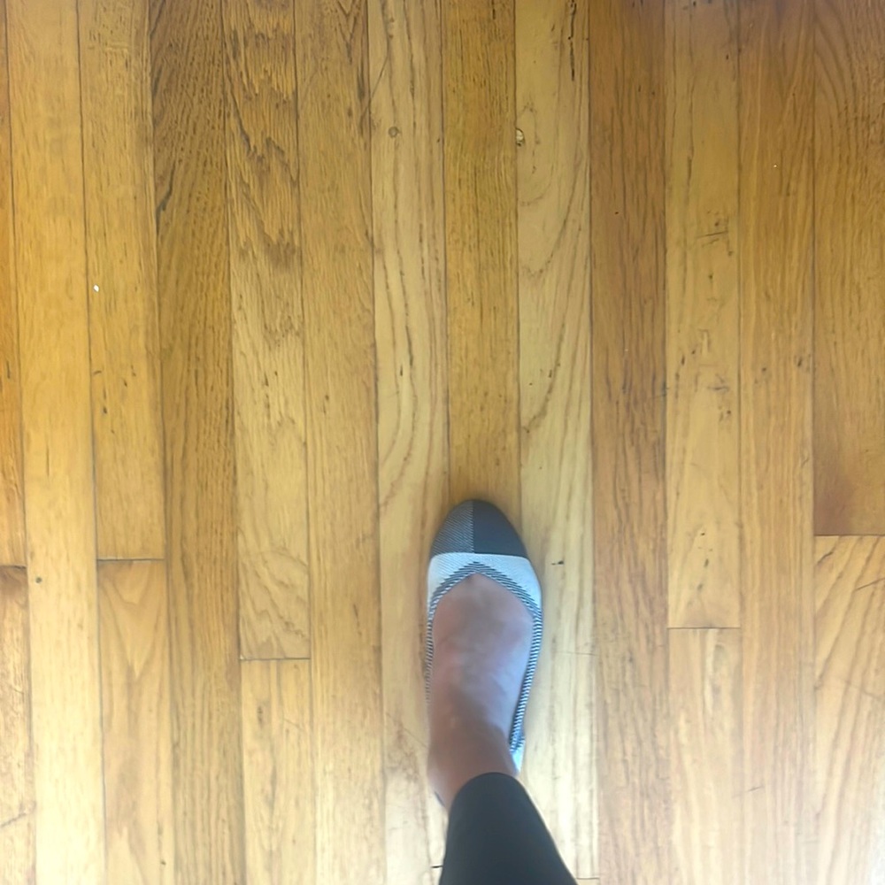 Rothy’s Round Toe Flats In Grey Pattern Like New - image 3